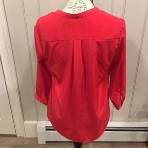 Partial button-up dress top